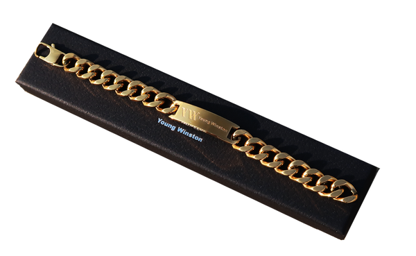 Stainless Steel GOLD Bracelet - By YOUNG WINSTON