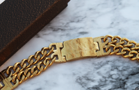 STATEMENT PIECE- Stainless Steel Gold Bracelet