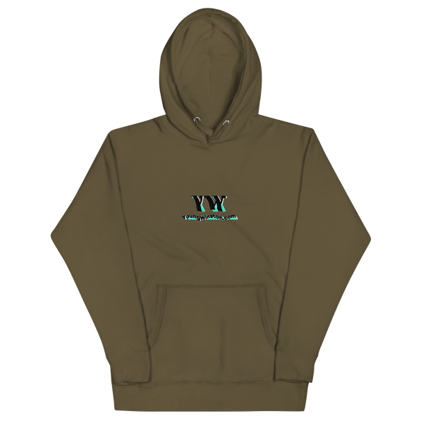 YoungWinston.com "Sketch 2" Hoodie - Army Green